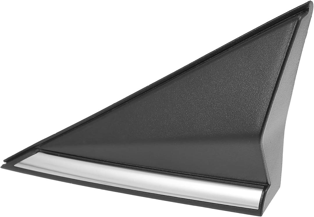 Mirror Corner Triangle mudguard Cover Compatible for Hyundai Elantra 2014 2015 2016, Durable Plastic Black Silver Tone Front Left Side Rearview Triangle Trim Panel