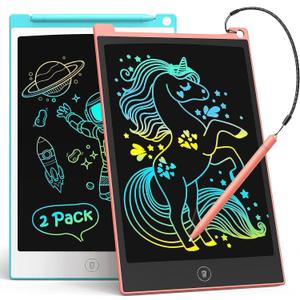 TECJOE LCD Writing Tablet, 8.5 Inch Colorful Doodle Board Drawing Tablet for Kids, Christmas Stocking Stuffers Birthday Gifts Travel Games Toys for Age 3 4 5 6 Boys Girls Toddles
