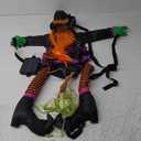 Halloween Decorations Outdoor Crashing Witch: 44'' Flying Crashed Witches Hanging into Tree - Halloween Decor for Yard Garden Porch (Orange(44 Inch))