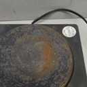 Elite Gourmet Countertop Electric Burner, 1000W Cast Iron Hot Plate, 7 Heat Settings, Portable Cooktop for RV, Dorm, Office & Small Kitchens, Road-Ready & Compact (Single)