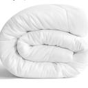 NTBAY Twin Comforter - Down Alternative Duvet Insert, All Season Bedding Quilted with Corner Tabs, Machine Washable, Soft Comforter Only, White