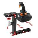 J-PEIN Flight Simulator Desk Mount (2-Pack), Heavy Duty Steel Stand for HOTAS Joystick and Throttle Systems
