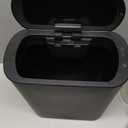 TIPGO 5 Gallon Motion Senor Bathroom Trash Can with Lid, Automatic Garbage Can Touchless, Smart Plastic Waste Basket for Narrow Spaces, Bathroom, Office, Bedroom, Living Room (Black)