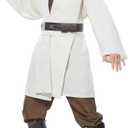 Men's Tunic Cosplay Costume Adults Outfits Halloween Robe Hooded Uniform Full Set, 3XL