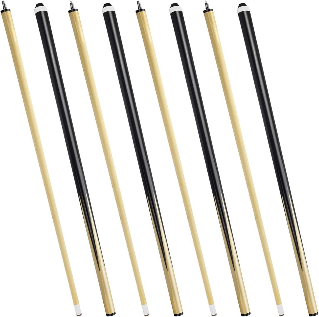 Pool Cue Stick Billairds cue Stick Pool Stick 58" Set of 2/Set of 4 /Set of 4 20OZ for Pool Table,Pool Sticks with 13mm Tip