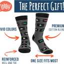 Lavley Funny Socks For Geeks - Cool Gifts for Gamers, Musicians and Teachers
