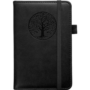 30 pcs Small Pocket Notebook, Leather Journal Mini (Black)