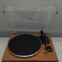 All-in-One Vintage Record Player High Fidelity Belt Drive Turntable for Vinyl Records Built-in 2 Tweeter and 2 Bass Stereo Speakers, Vinyl Player with MM Cartridge, Bluetooth, Aux-in, RCA, Auto Stop (Brown)
