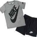 Nike Boys' Dri-FIT Sportswear T-Shirt and Mesh Shorts 2-Piece Outfit Set (S)