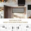 GRANNY SAYS Kitchen Mats for Floor, Kitchen Rugs Non Slip Washable, Runner Rugs for Kitchen Floor, 47 x 17.7, Stain Resistant Comfort Standing Mat Made of 100% Polypropylene, Black-Stripe (1'6" x 3'11")