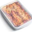 Stasher Reusable Silicone Stretch Lid for Casseroles, Pans, Baking DishesRectangle Replacement Lid, 9x13, Stretchable, Leak-Free, Microwave Safe, Dishwasher Safe, Food Cover, Eco-Friendly, Clear