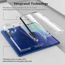 Foluu Slim Fit Case for Samsung Galaxy Z Fold 7 with Pen Holder & Front Built-in Screen Protector, Hard PC Back Bumper Protective Shockproof Cover for Samsung Galaxy Z Fold7 5G 2025 (Clear)