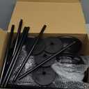 Qualirey 4 Pcs Outdoor Waterproof LED Solar Bug Zapper 2 in 1 Hanging Mosquito Zapper Mosquito Killer Outdoor Cordless Garden Waterproof Fly Insect Killer for Backyard Farm Patio