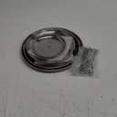 Gerrii Set of 2 Cupcake Display Stands 3 Tier Serving Tray Platters Stainless Steel Cup Cake Tower for Birthday Party Wedding Dessert Cookie Candy(Silver)