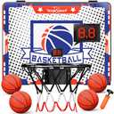 EagleStone Kids Indoor Basketball Hoop, 4 Balls Mini Basketball Toy