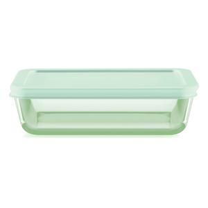 Pyrex Green Glass Rectangle Food Storage Container 710 ml