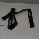 SKDK Cotton Hard Pull Wrist Lifting Straps Grips Band-Deadlift Straps with Neoprene Cushioned Wrist Padded and Anti-Skid Silicone - for Weightlifting, Bodybuilding, Xfit, Strength Training (Black)