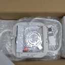 39.37 Inch Modern LED Ceiling Light Fixture, 60W Flush Mount Ceiling Light, 3000K-6000K Adjustable Color Temperature, 5 Square Design, White