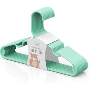 Mr. Pen Kids Plastic Hangers, 10 Pack - Green Baby & Toddler Hangers Mr. Pen Kids Plastic Hangers, 10 Pack - Green Baby & Toddler Hangers
