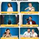 Kate 5x6.5ft(1.5x2m) Collapsible Backdrop Blue Gradual Pop up Backdrops Reversible Collapsable Backdrop Abstract Backgrounds