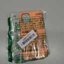 Hython Case for iPhone 12 Case & iPhone 12 Pro Case with Ring Stand, 360 Rotatable Ring Holder Magnetic Kickstand, Shockproof Rubber Protective Phone Case Cover with Inner Microfiber Lining, Kumquat