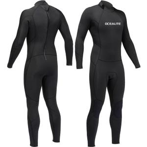 Full Wetsuits 3mm Full Wetsuit for Mens Premium Neoprene Suits for Diving Snorkeling Surfing Swimming (Medium)