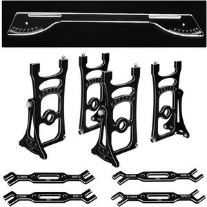 Hobby Details RC Aluminum Alloy Off Road Buggy Chassis Setup System Set Adjustment Ruler for Traxxas Arrma losi 1/8 1/7 Rally Short Truck Electric Off-Road Car