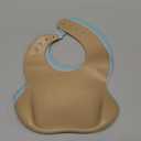 Cuddle Campus Set of 3 Silicone Bibs for Babies & Toddlers,Soft Adjustable Bibs with Pocket Food Catcher for Baby Girl,Boy (Neutral)