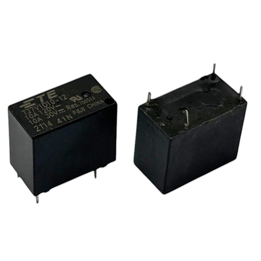 T77V1D10-12 (Set of 2) 10A 12V SPST 4Pins General Purpose Relay
