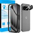 LYWHL for Google Pixel 10 Pro Screen Protector, 3 Pack 9H Hardness Tempered Glass Film +2 Pack Camera Lens Protector, Fingerprint Unlock Support, HD Clear Anti-Scratch Easy Install Full Coverage Case Friendly