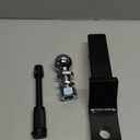 DEEAGLE 2 in Ball Hitch, Heavy Duty Steel Receiver Hitch with 3.5 Hitch Pin Lock, Fits 2 in Receiver, 7500lbs, 2 in Drop, Include Pin Lock