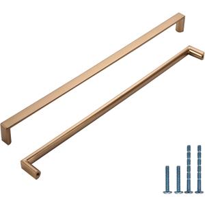 6 Pack 12-3/5 Inch(320mm) Kitchen Cabinet Handles Champagne Bronze Cabinet Pulls Kitchen Cabinet Hardware Drawer Pulls for Dresser Cupboard Wardrobe