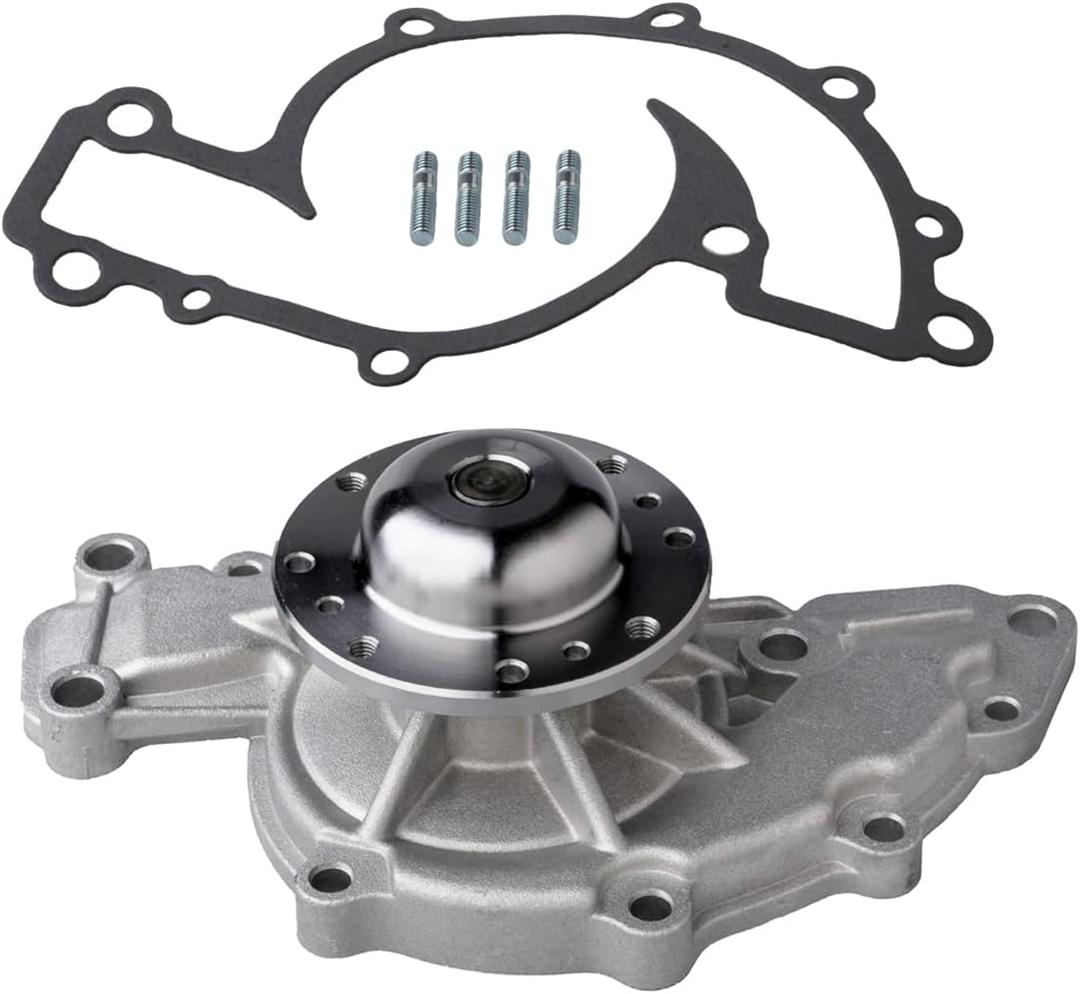 KEYOOG Water Pump Kit w/Gasket AW5075 (For V6 3.8L) Fit For 05-09 Bu-ick Allure Lacrosse 96-04 Regal [96-02 Chevy Camaro 00-05 Impala ] 96-05 Po-ntiac Bonneville 96-02 Firebird (OE# 19209288)