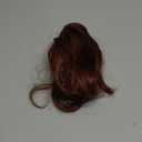 CJL HAIR Claw Clip Short Ponytail Hair Extensions DIY Bendable Metals Messy Bun Hair Piece for Wonen Wavy Curly Synthetic Fake Hairpieces False hair Red Vino