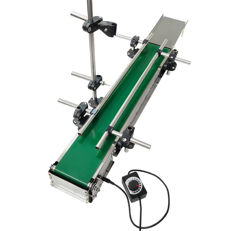 Automatic Small Assembly line Conveyor 36-inch Intelligent Equipment Production line Small Intelligent Filling Machine Special Conveyor Double guardrail, Including Optical Fiber Sensor