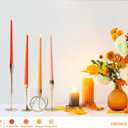 12 Inch Gradient Orange Taper Candles for Home Decoration, 8 Pack Long Candlesticks for Dinner Party Holiday Fall Halloween and Harvest