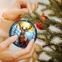 3 x Deer Christmas Ornaments 2026,Buck Hunter Reindeer Ornaments for Christmas Tree-Acrylic Hunting Ornament,Deer Gifts for Christmas Tree Decor