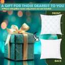 Blue Coquette Bow Pillow Covers 18x18, Coquette Room Decor,Girly Bedroom Decor, Bow Room DecorCoquette Stuff, Set of 2