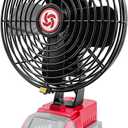 Portable Cordless Fan Compatible with Milwaukee M18 18V Battery,Battery-powered Cooling Fan for Workshop Outdoor Camping Travel,Powerful Air Circulation at Work,M18 Jobsite Blower Bare Tool