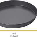 Chicago Metallic 14-Inch Deep Dish Pizza Pan, Nonstick Carbon Steel Bakeware for Chicago-Style Pizza, Cookie Cakes, Thick Crust Pizzas, and More