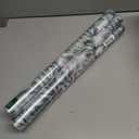 4 x Window Privacy Film with Cutting Grid, Non-Adhesive Stained Glass Window Film Decorative, Static Cling Privacy Window Film (Leaf Rainbow,17.5 X 78.7 inch)