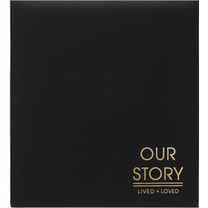 Malden International Designs 5 Up 4x6 Our Story Lived + Loved Black Fabric Post bound Photo Album Hard Cover (7135-56)