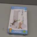 Interactive Cat Toys for Indoor Cats: Automatic Flying Bird Feather Wand Chase Exercise Enrichment Stimulation, USB Rechargeable Durable Safe Hanging Toy for Bored Kittens Adult Multi Cat Households (White)