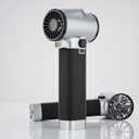 Turbo Dryer Blower for Car, Max 220MPH & 3.1LB Thrust, with Silicone Grip and COB Lights, 64MM & 750W Brushless Motor Car Blower, Portable Leaf Blower for Patio, Lawn and Car Cleaning (Pearl White)