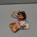 6 Pack Floral Canvas Small Coin Purse Mini Change Purse Coin Pouch Cash Wallet for Men Women Credit Card Lipstick(Fresh Color)