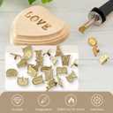 Uppercase Alphabet Set for Branding and Personalization of Wood, Leather, and Other Surfaces