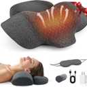 3-in-1 Neck Massager Pillow - Neck Cervical Traction Device with Heat,Vibration Massage & Airbag Traction,Neck Pillow for Pain Relief Deep Tissue Ergonomic Neck Shoulder Relaxer Gift Idea