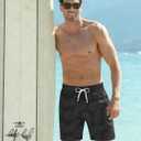 Goodstoworld Men's Funny Swim Trunks with Compression Liner 2 in 1 Quick-Dry 9" Stretch Shorts with Three Pockets (XL)