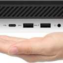 HP EliteDesk 705 G4 Mini Desktop Business PC with 27" FHD Monitor, AMD Ryzen 5 Pro 2400GE, 8GB RAM, 256GB SSD, WiFi, Bluetooth, Windows 11 Pro