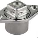 NRC&XRC Stainless Steel 316 Marine Grade Boat FIT 1-1/4IN Hole Garboard Drain Plug W/Screws&O Ring